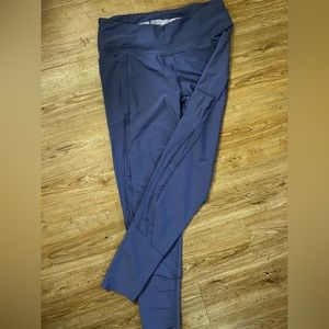 Victoria Secret ankle leggings with mesh swoosh, size large.